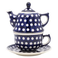 Teekanne 430 ml mit Tasse + Untertasse