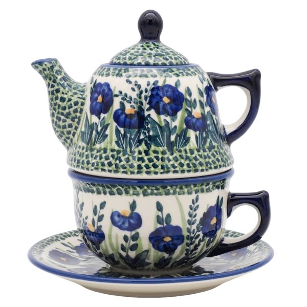 Teekanne 430 ml mit Tasse + Untertasse