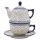Teekanne 430 ml mit Tasse + Untertasse