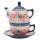 Teekanne 430 ml mit Tasse + Untertasse