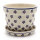 Blumentopf H: 10,6 cm, D: 14 cm mit Untersetzer