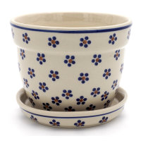 Blumentopf H: 14 cm, D: 18 cm mit Untersetzer