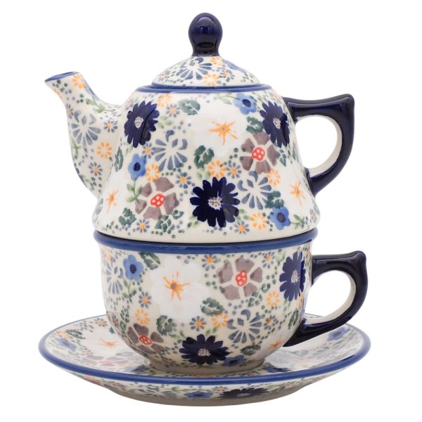 Teekanne 430 ml mit Tasse + Untertasse