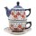 Teekanne 430 ml mit Tasse + Untertasse