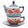 Teekanne 430 ml mit Tasse + Untertasse