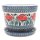 Blumentopf H: 12 cm, D: 16 cm mit Untersetzer