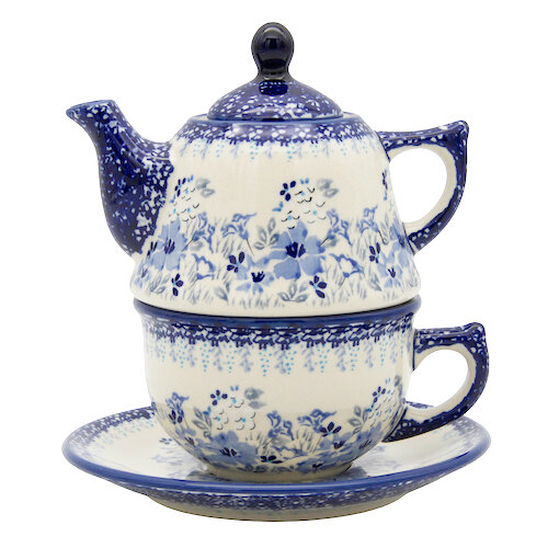 Teekanne 430 ml mit Tasse + Untertasse