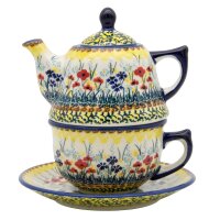 Teekanne 430 ml mit Tasse + Untertasse