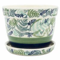 Blumentopf H: 12 cm, D: 16 cm mit Untersetzer
